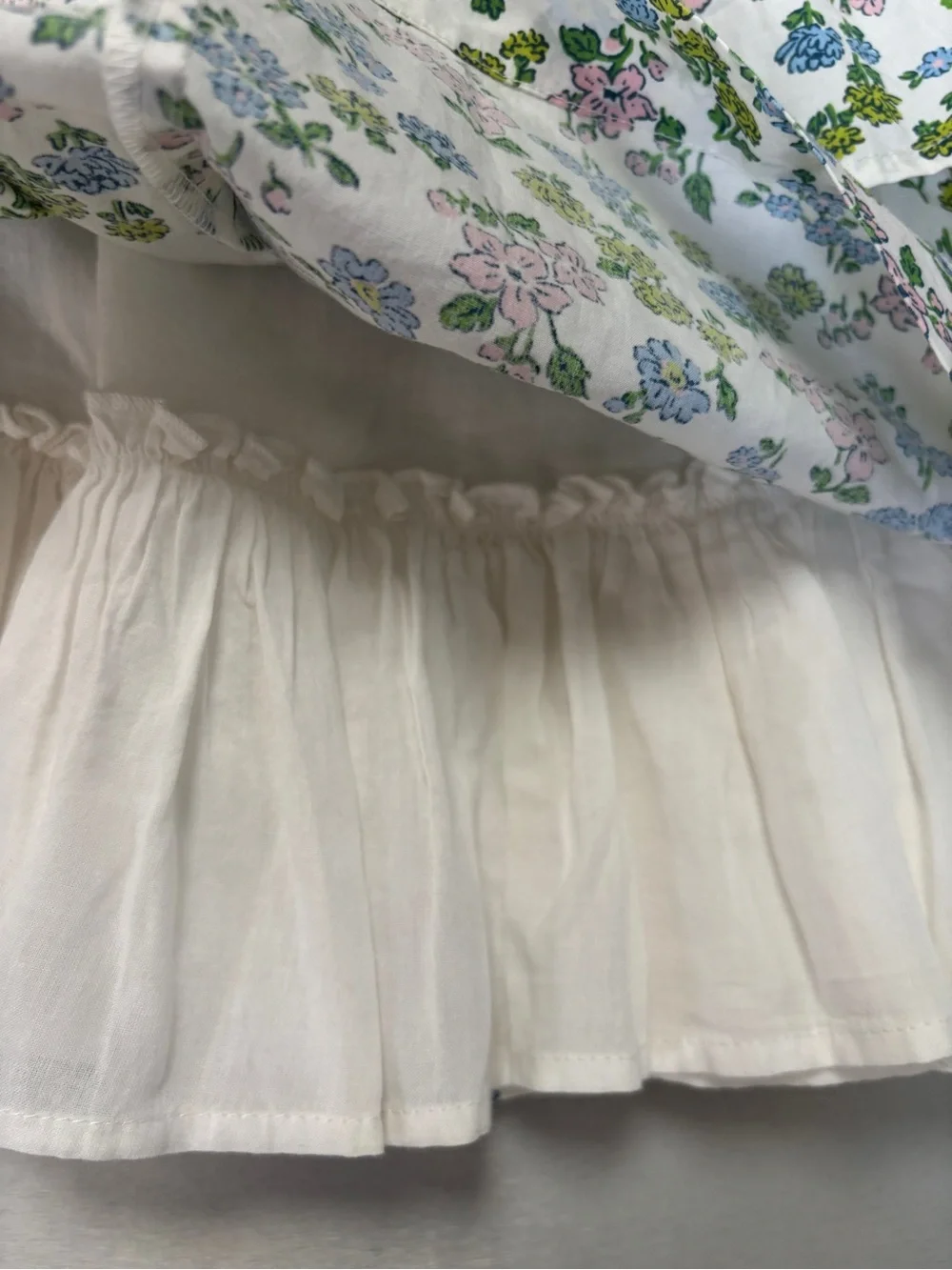 Mini Boden  Floral Tiered Dress  7/8